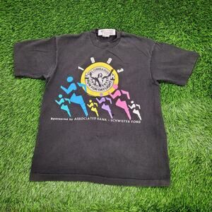 Vintage 1993 Marathon Shirt Womens Medium 19x23 Black Schwister